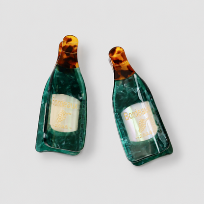 Wine Bottle Hair Claw Clip