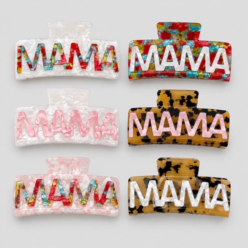 Hollow Letter Shark Jaw Hair Grab Clip