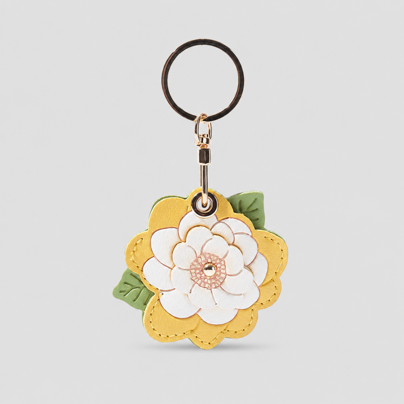 Fresh Camellia Keychain