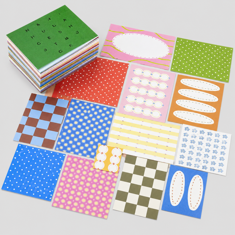 Color Block Memo Pad Notebook for Notes and DIY Decoration