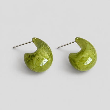 Resin Stud Earrings