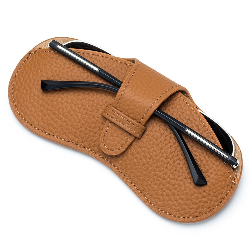 Faux Leather Pouch Glasses
