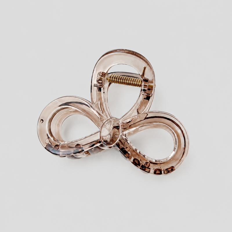 Hollow Three-Loop Flower Hair Claw Clip