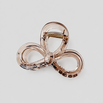 Hollow Three-Loop Flower Hair Claw Clip
