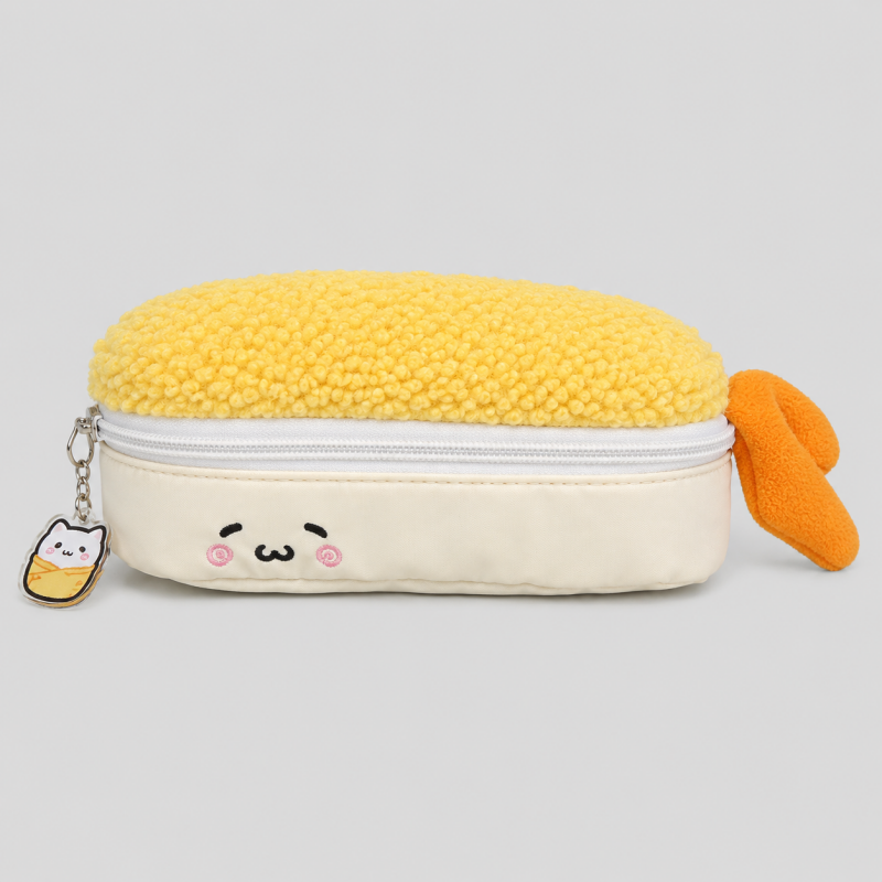 Fried Shrimp Plush Pencil Case
