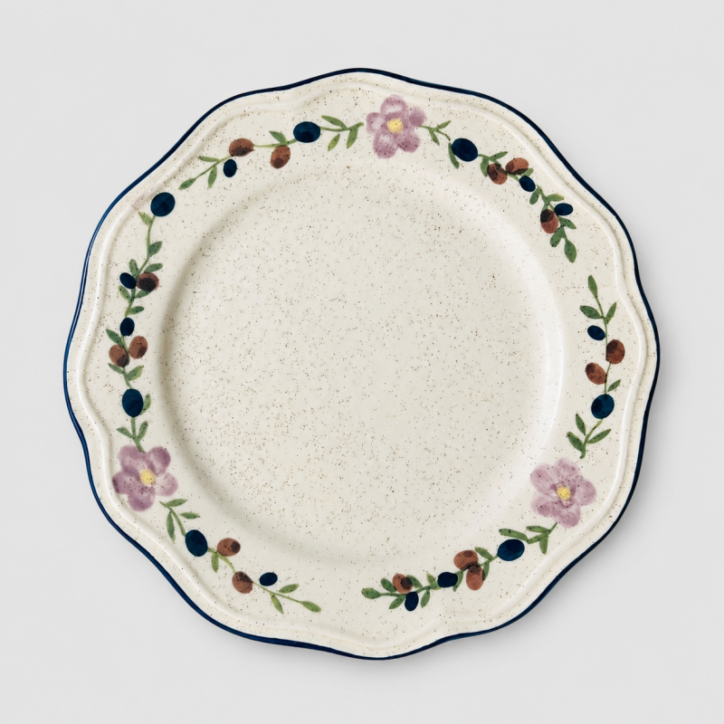 Floral Snack Plate