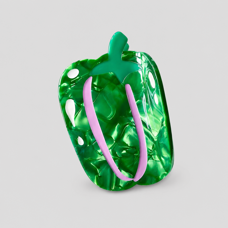 Vegetable Tomato Bell Pepper Hair Claw Clip