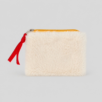 Plush Zippered Mini Storage Pouch