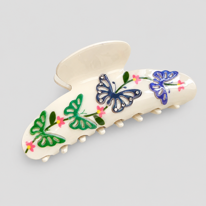 Bee & Flower Large Hair Claw Clip