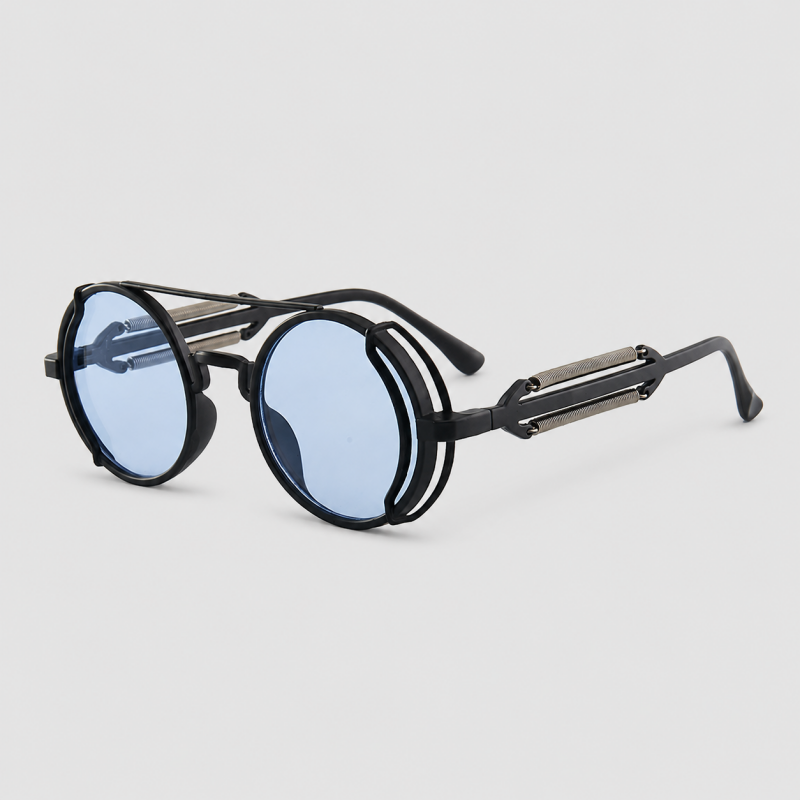 Retro Double-Layer Round Sunglasses