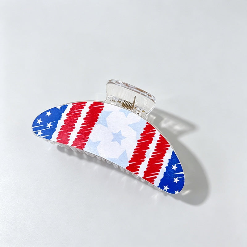 Independence Day Print Hair Clip