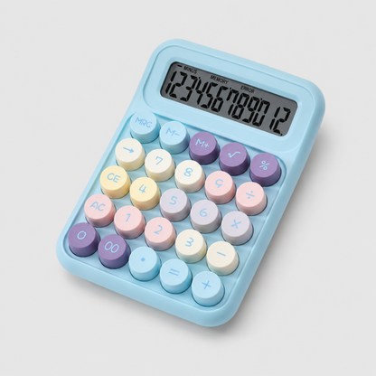 Color Mechanical Button Desktop Calculator