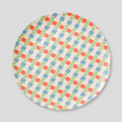 Gingham Dinner Plate