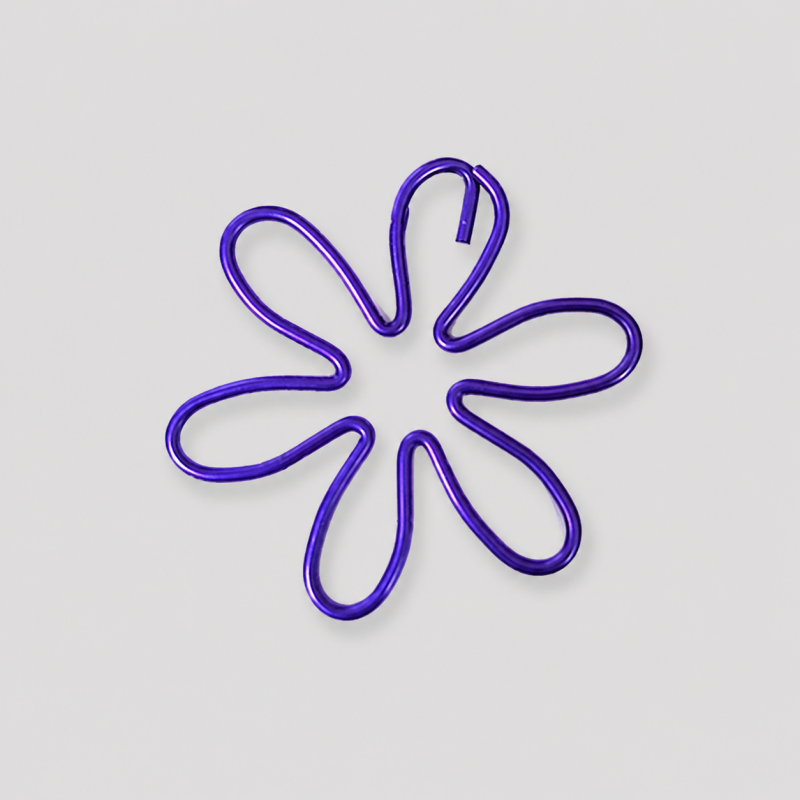 10 PCS Creative Flower Shape Metal Paper Clips