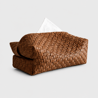 Faux Straw Tissue Box