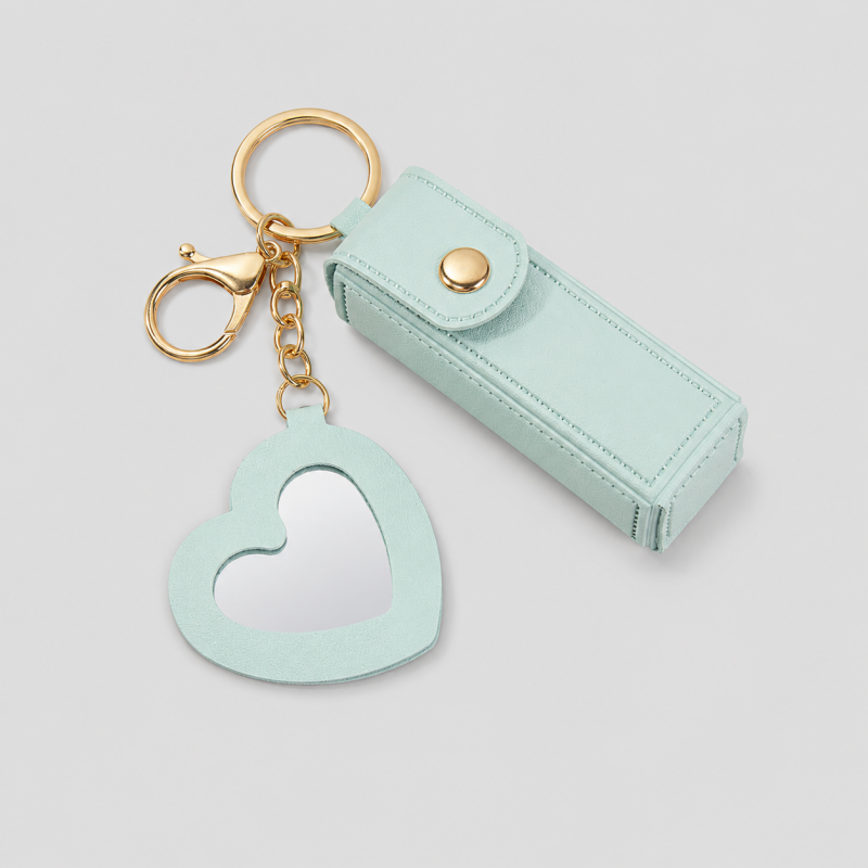 Everyday Heart Mirror Lipstick Holder Charm