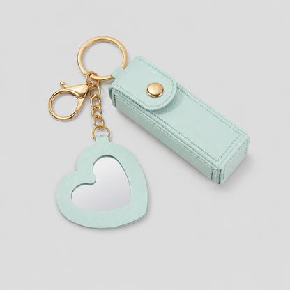 Everyday Heart Mirror Lipstick Holder Charm