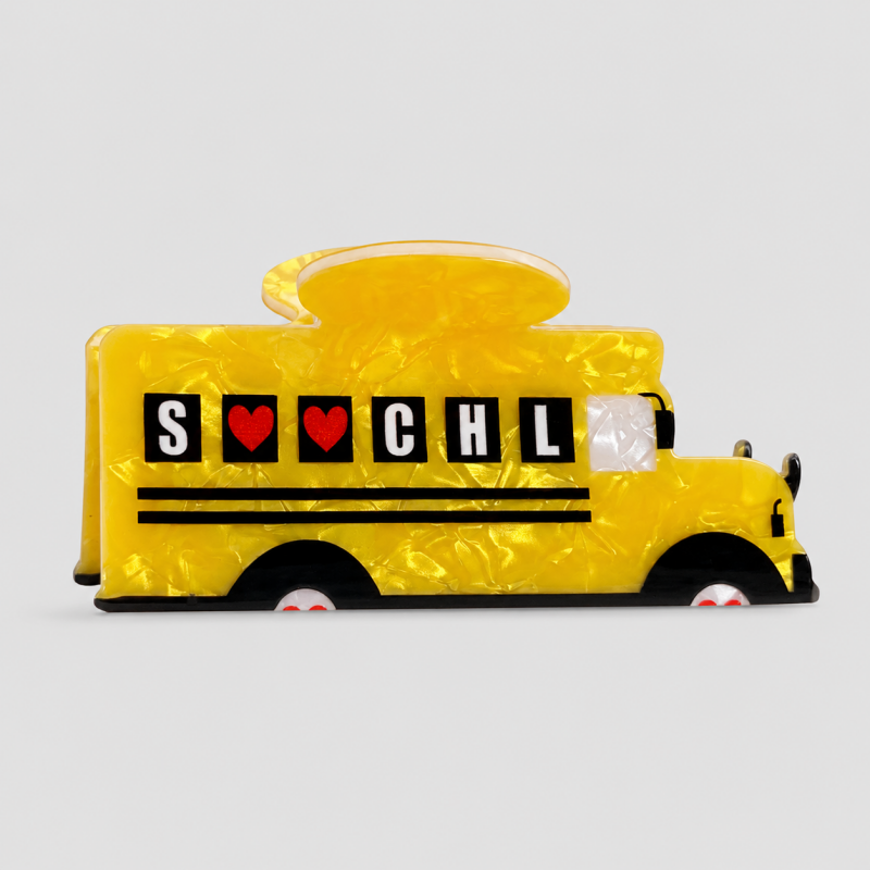 Back To School Theme Hair Claw Clips