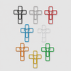 10 PCS Creative Heart Cross Shape Metal Paper Clips