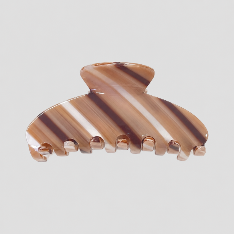 Striped Jelly Claw Clip
