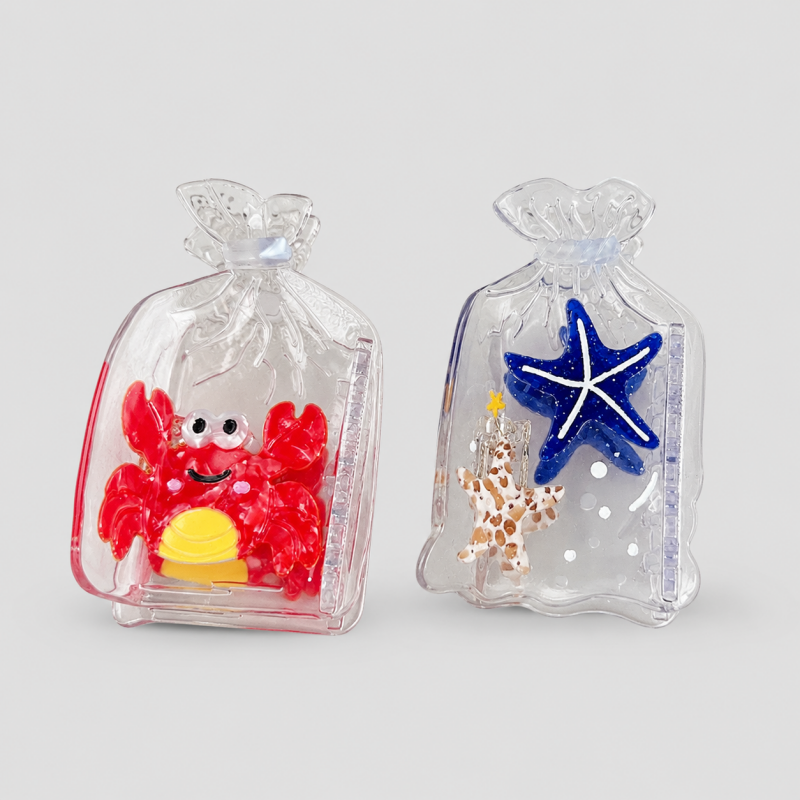 Cartoon Red Crab Hair Claw Clip