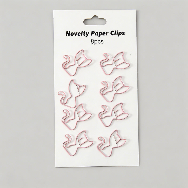 8PCS Creative Shaped Metal Bookmark Paper Clips
