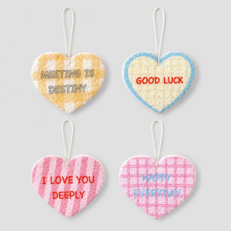 Heart Sponge Cloth