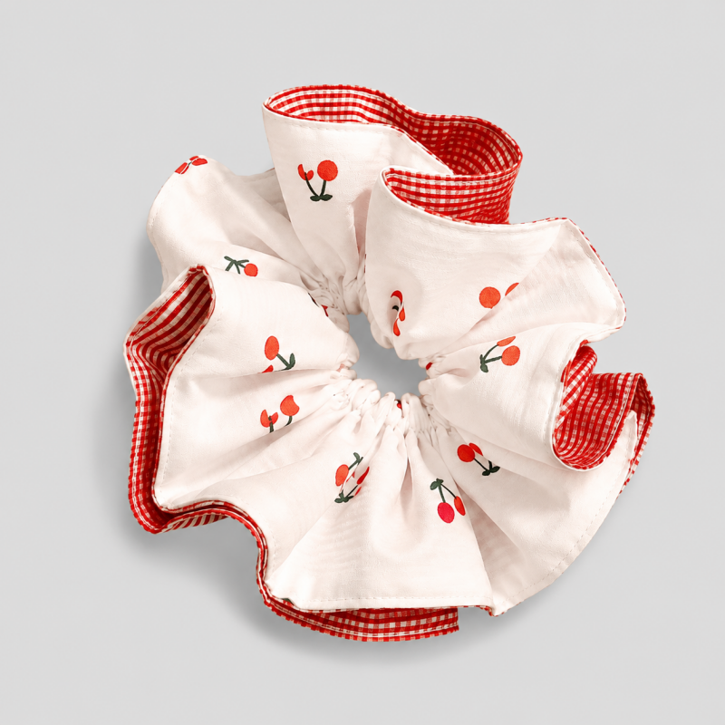 Gingham Scrunchie