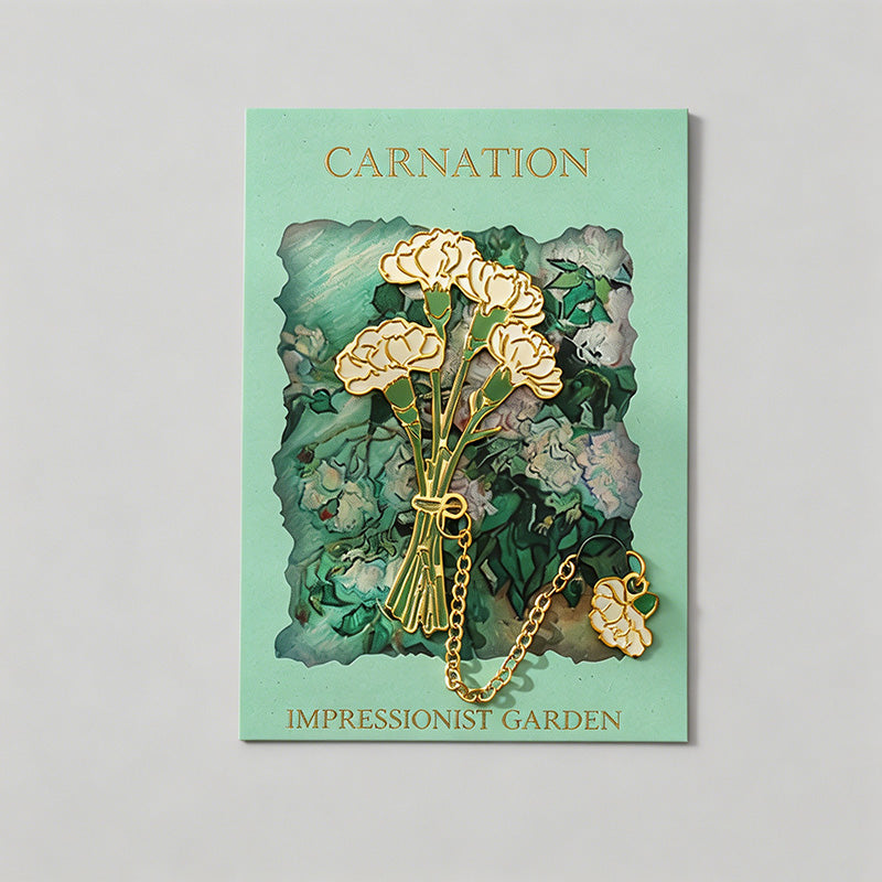 Impression Floral Metal Bookmarks
