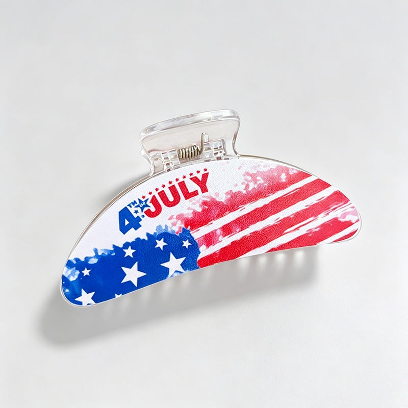 Independence Day Print Hair Clip