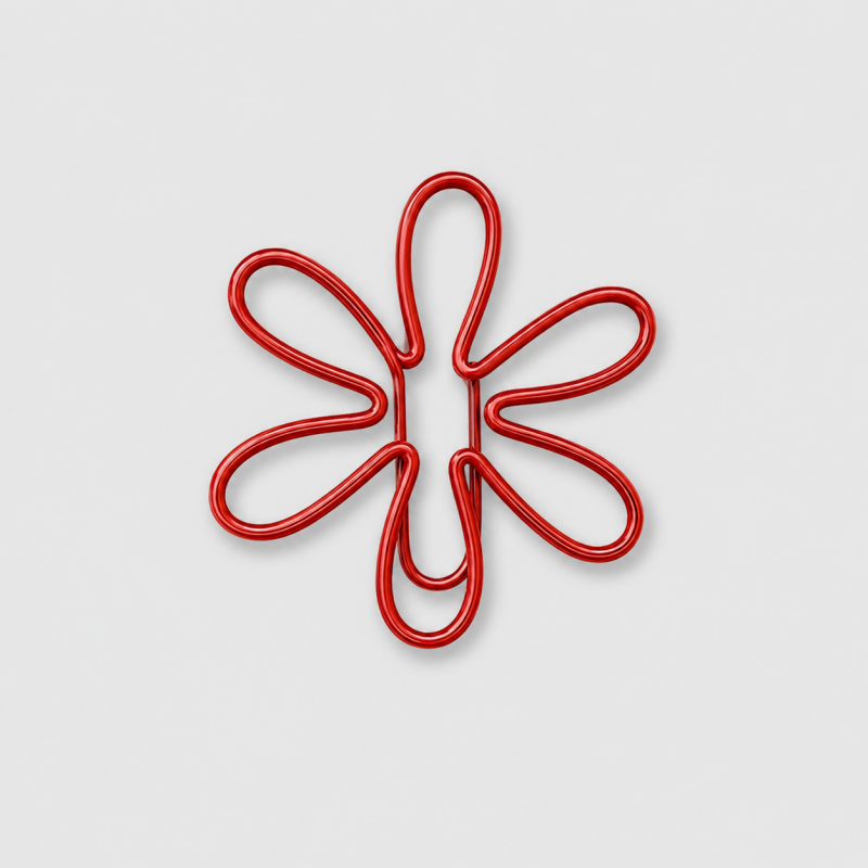 10 PCS Creative Flower Shape Metal Paper Clips