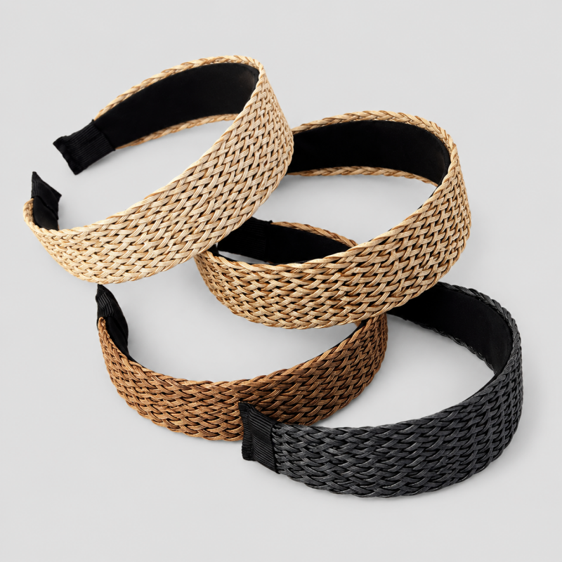 Fresh Vacation Rattan Wide Headband