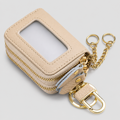 Double Zip Key Pouch