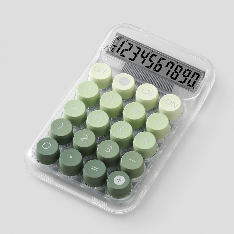 Transparent Button Mini Calculator