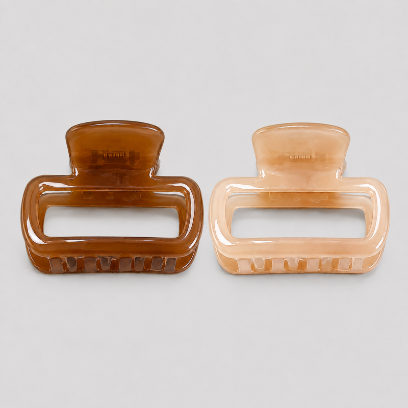 Square Hollow Hair Claw Clip