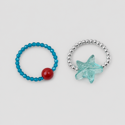 Summer Vacation Mint Green Starfish Beaded