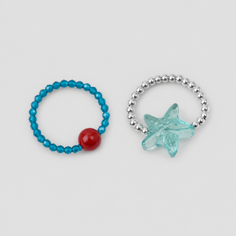 Summer Vacation Mint Green Starfish Beaded