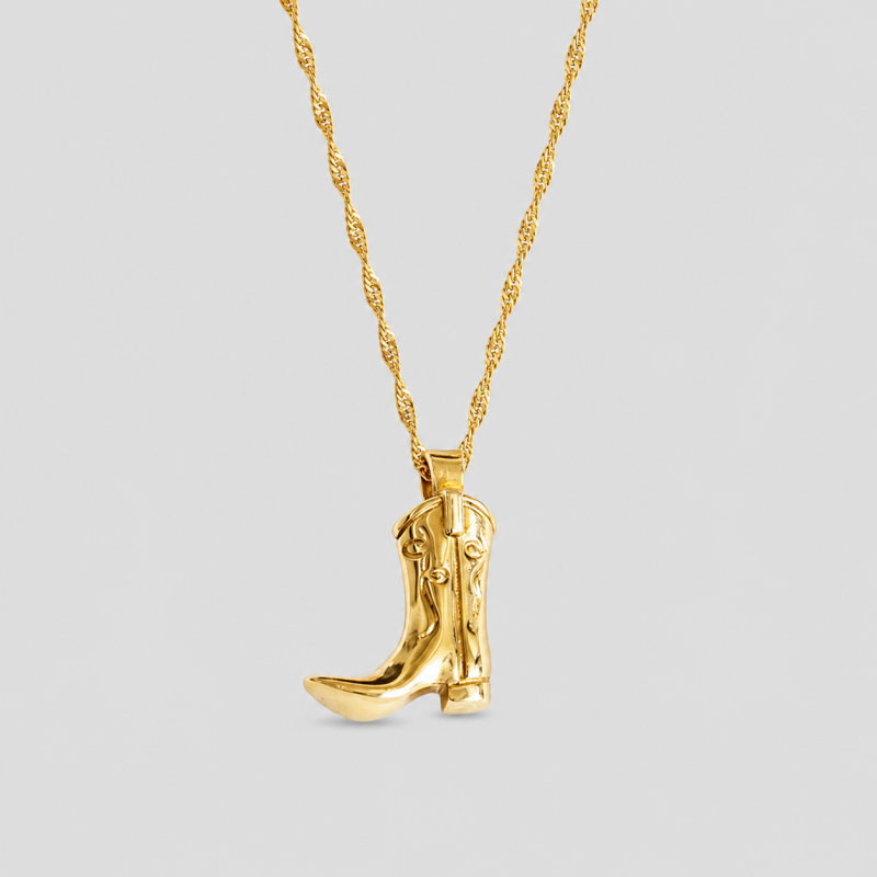 Boot Pendant Necklace