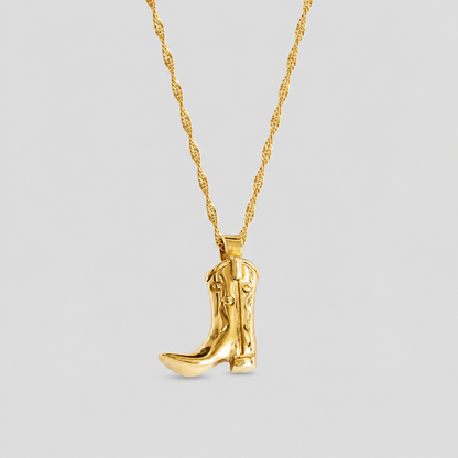 Boot Pendant Necklace