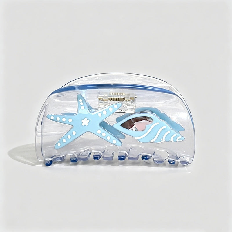 Ocean Series Transparent Shark Hair Claw Clips