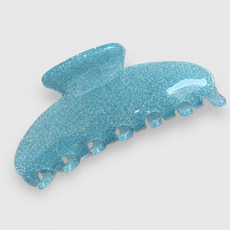 Glitter Marbled 7-Tooth Large Shark Hair Claw Clip