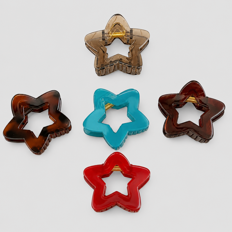 Cutout Star Claw Clip