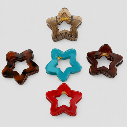 Cutout Star Claw Clip