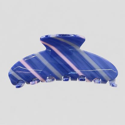 Striped Jelly Claw Clip