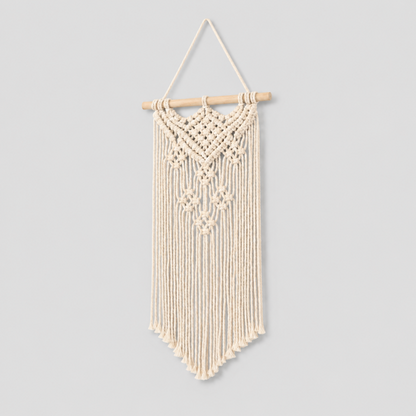 Pure Cotton Boho Star Mini Macrame Wall Hanging
