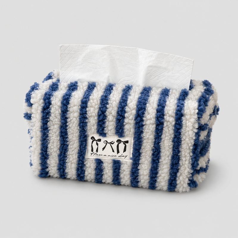 Gingham Tissue Box Cover