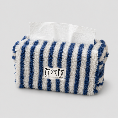 Gingham Tissue Box Cover