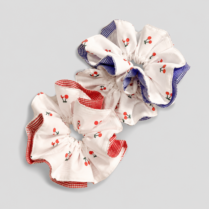 Gingham Scrunchie