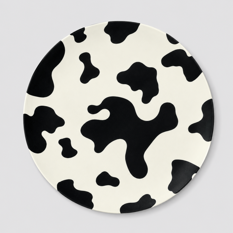 Cow Flower Plate
