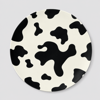 Cow Flower Plate